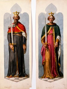 Edward II és Richard I (wc papíron) alkotó: English School