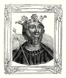 II. Edward 1284-ben született, 1308-ban koronázták meg és 1328-ban gyilkolták meg (metszet) alkotó: English School