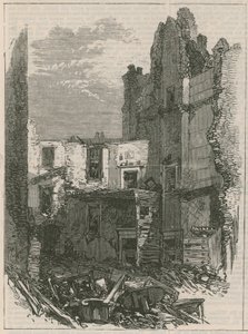 A Clerkenwell-i robbanás hatásai: A Corporation Lane-i házak belseje alkotó: English School