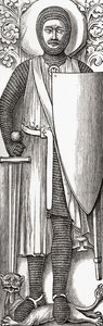 William Marshall képmása a londoni Temple templomban lévő sírjáról, J. R. Green "A Short History of the English People" című, 1893-ban megjelent művéből. alkotó: English School