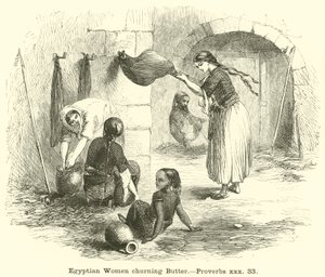 Vajat forgató egyiptomi nők, Példabeszédek, xxx, 33 alkotó: English School