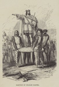 Martel Károly megválasztása (metszet) alkotó: English School