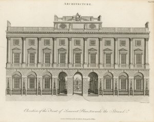A Somerset Place homlokzatának emelkedése alkotó: English School