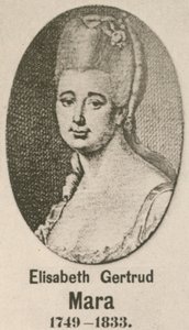 Elisabeth Gertrud Mara (metszet) alkotó: English School