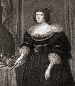 Erzsébet, Cseh királynője (1596-1662), a Lodges British Portraits-ból, 1823 alkotó: English School