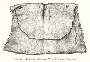Elk-Skin Armour, Amerika nyugati partja (litho) alkotó: English School