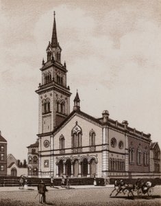 Elmwood templom (litho) alkotó: English School