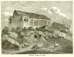 Az Eltham-palota 1790-ben alkotó: English School