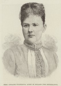 Emma Adelaide Wilhelmina, Hollandia királynője, Hollandia (metszet) alkotó: English School