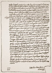Erzsébet királynőnek, Máriától, a skótok királynőjétől írt levél vége, amikor a börtönben tartózkodik, és katolikus káplánt kér, illusztráció a The Church of England: A History for the People-ből, H.D.M. Spence-Jo alkotó: English School