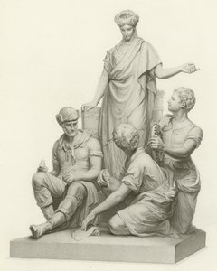 Mérnökség, Albert Memorial, Hyde Park, London (metszet) alkotó: English School