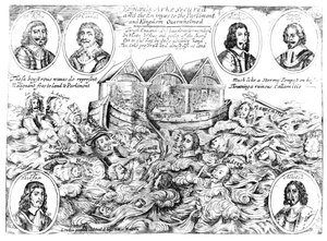 Az angliai bárkát biztonságba helyezték, a parlament ellenségeit és a királyságot túlterhelték, 1645-46 alkotó: English School