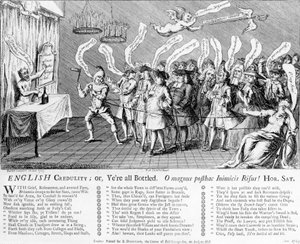 English Credulity vagy Yere all Bottled, 1749 alkotó: English School