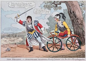 Angol humoros rajz a „katonai kerékpáron” alkotó: English School