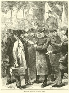 Az angol lakosok elhagyják Párizst, 1870. október alkotó: English School
