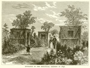 Az Állatkert bejárata 1840-ben alkotó: English School