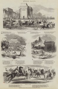Epsom Races (metszet) alkotó: English School