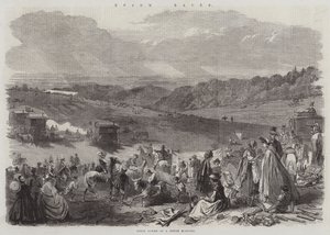Epsom Races (metszet) alkotó: English School