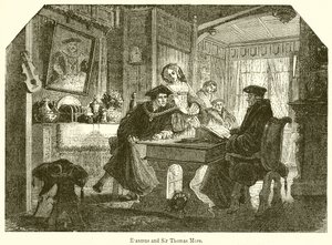 Erasmus és Sir Thomas More alkotó: English School