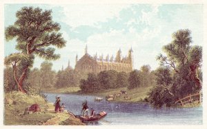 Eton College (színes litográfia) alkotó: English School