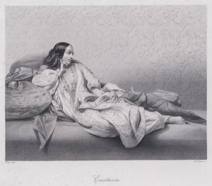 Eustasia (metszet) alkotó: English School
