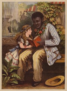 Eva és Tom bácsi (színes litográfia) alkotó: English School