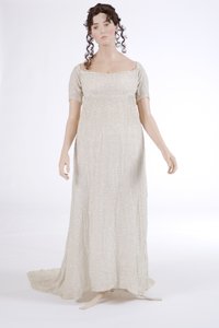 Estélyi ruha, 1800 (pamut muszlin és üveggyöngy) alkotó: English School