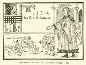 Edward Finch tiszteletes gonosz tettei, 1641 alkotó: English School