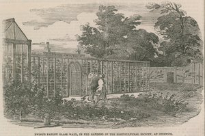 Ewings Patent Glass Wall, a Chiswick-i Kertészeti Társaság kertjében alkotó: English School