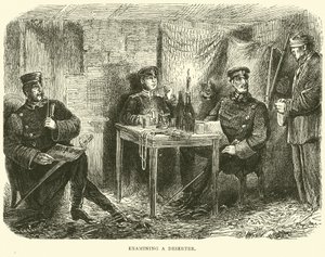 Egy dezertőrt vizsgálva, 1871. febr alkotó: English School