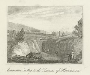 A Herculaneum maradványaihoz vezető ásatás alkotó: English School