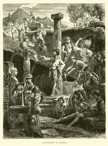 Ásatások Pompejiben alkotó: English School