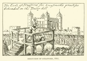 Strafford kivégzése alkotó: English School