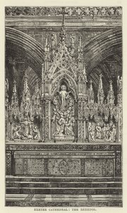 Exeteri katedrális, a reredos alkotó: English School