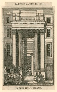 Exeter Hall, Strand, London alkotó: English School