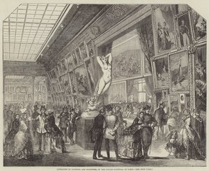 Festészeti és szobrászati kiállítás a párizsi Palais Nationalban (metszet) alkotó: English School