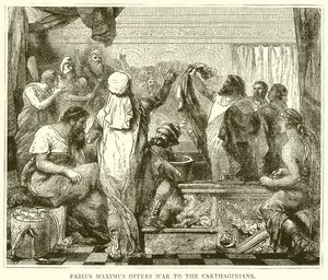 Fabius Maximus háborút ajánl a karthágóiaknak alkotó: English School