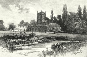 Fairford, a Colne felől (metszet) alkotó: English School
