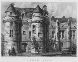 Falkland palota (metszet) alkotó: English School