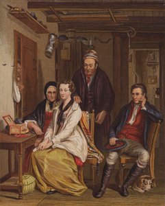 Család otthon (színes litho) alkotó: English School