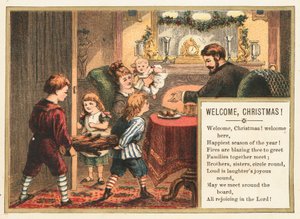 Családi készülődés a karácsonyra, karácsonyi kártya alkotó: English School