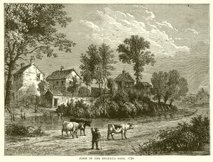 Farm a Regents Parkban, 1750 alkotó: English School