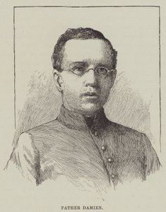 Damien atya (metszet) alkotó: English School
