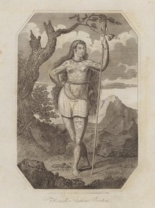 Ókori brit nő (metszet) alkotó: English School