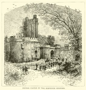 Feudális kastély a 11. században alkotó: English School