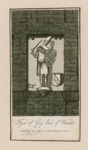 Guy, Warwick grófjának alakja (metszet) alkotó: English School