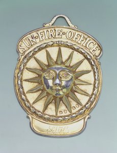 Tűzbiztosítási jelvény, 1810 körül (fém) alkotó: English School