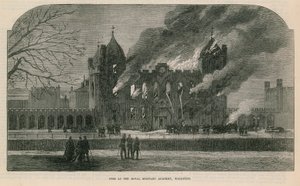 Tűz a woolwichi Királyi Katonai Akadémián alkotó: English School