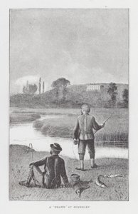 Horgászat: „Drawn” Somerleynél (litho) alkotó: English School