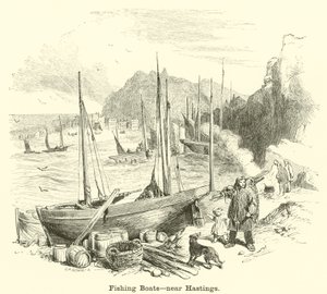 Halászhajók, Hastings közelében alkotó: English School